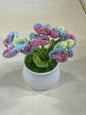 Flower Pot Pink, Blue, Yellow