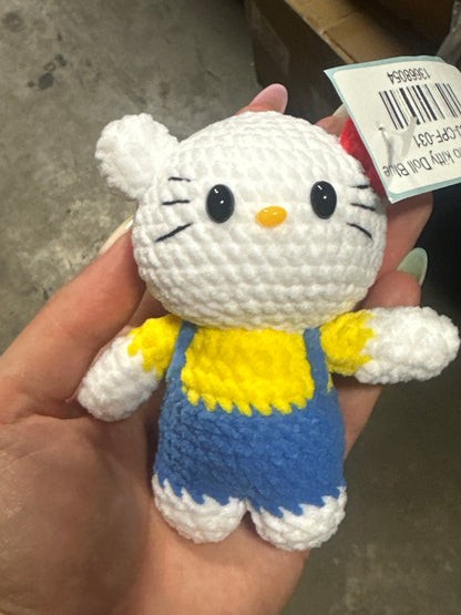 Crochet Hello kitty Doll Blue