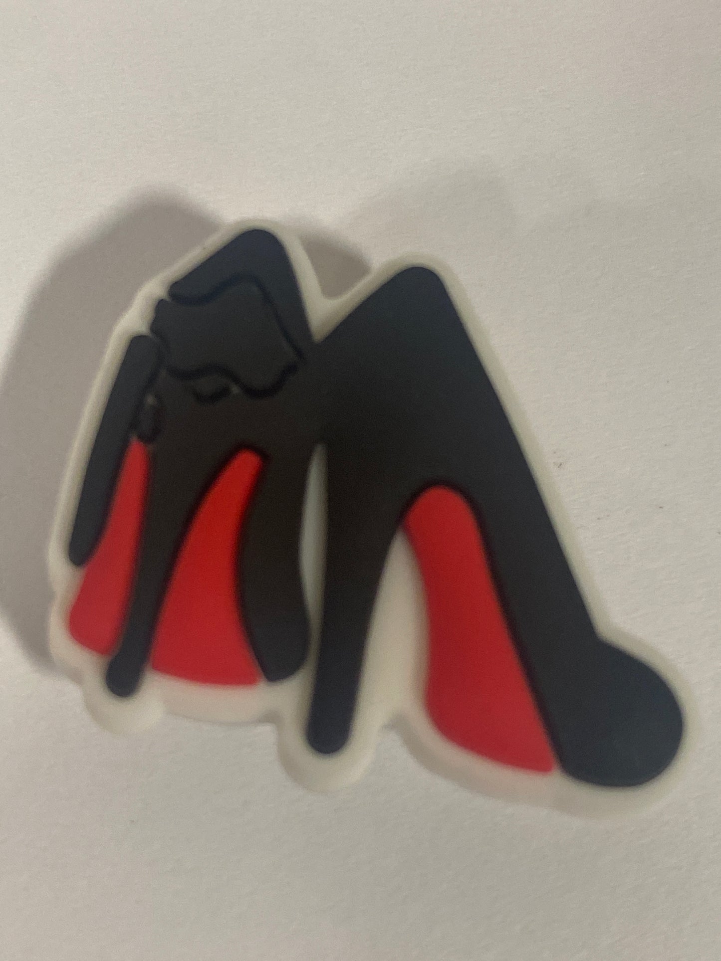 HIGH HEELS BLACK AND RED