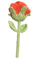 Crochet Big Rose Orange