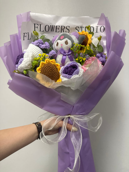 Tanya Bouquet Purple Angry Doll