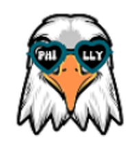 Philly Eagles Eyes Logo Shoe Charm
