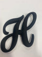 Black Big Letter H