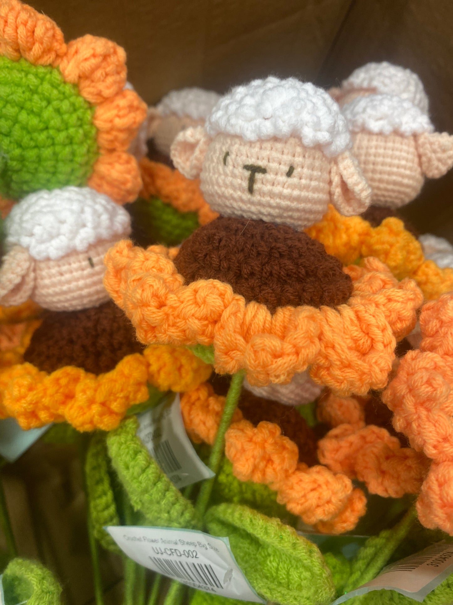 Crochet Flower Animal Sheep Big Size