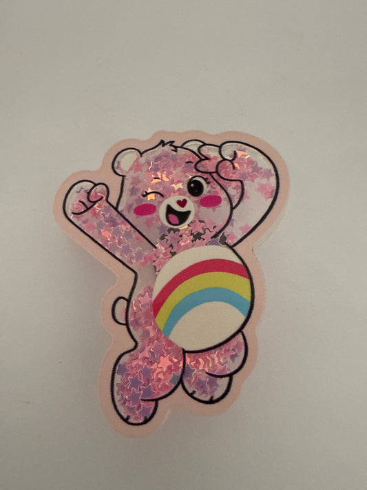 Glitter  Care Bear -Pink