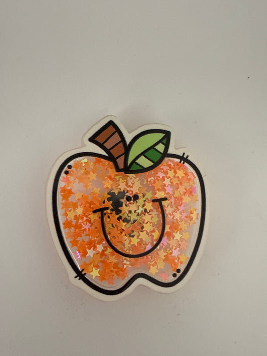 Glitter Food -Apple with Smile