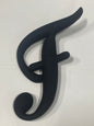 Black Big Letter F