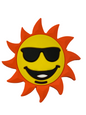 Shoe Charm Smiley Sun Flower SC555