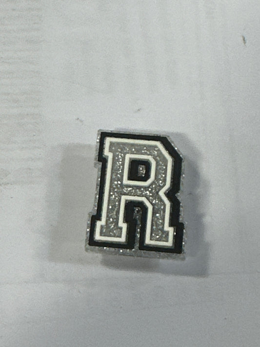 SILVER LETTER R
