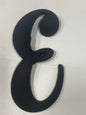 Black Big Letter E