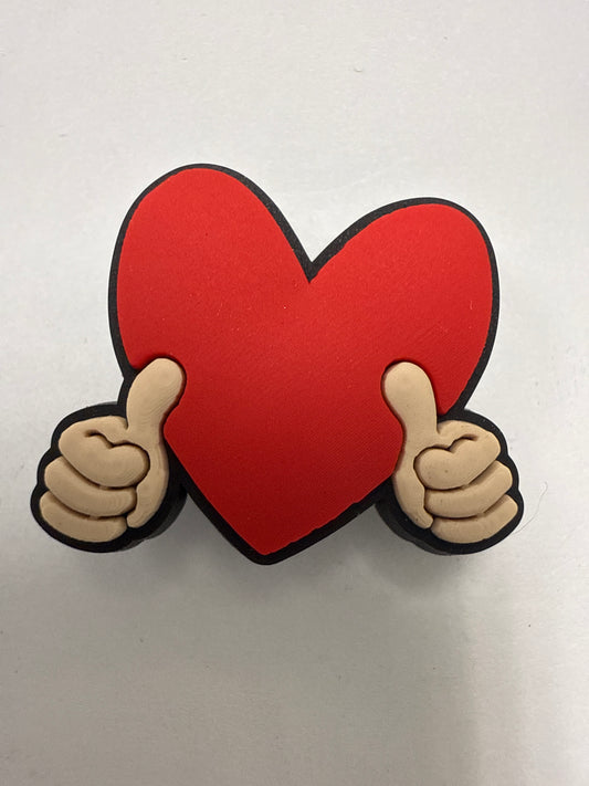 HEART WITH THUMB /EYES RED