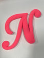 Pink Big Letter N