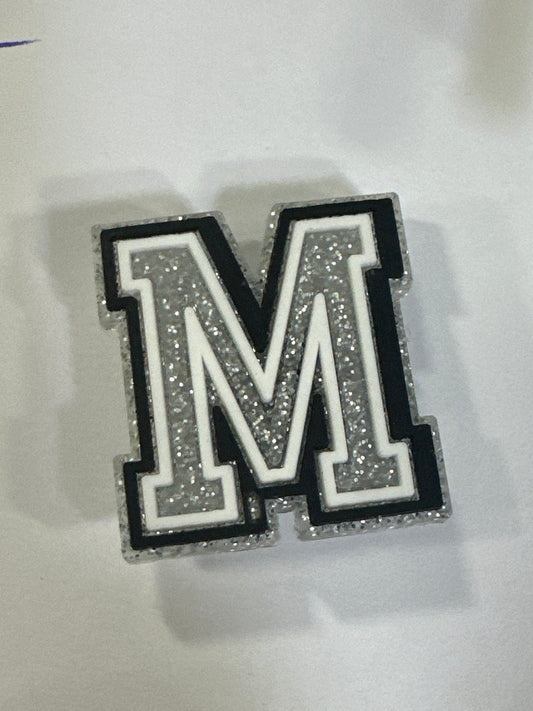 SILVER LETTER M