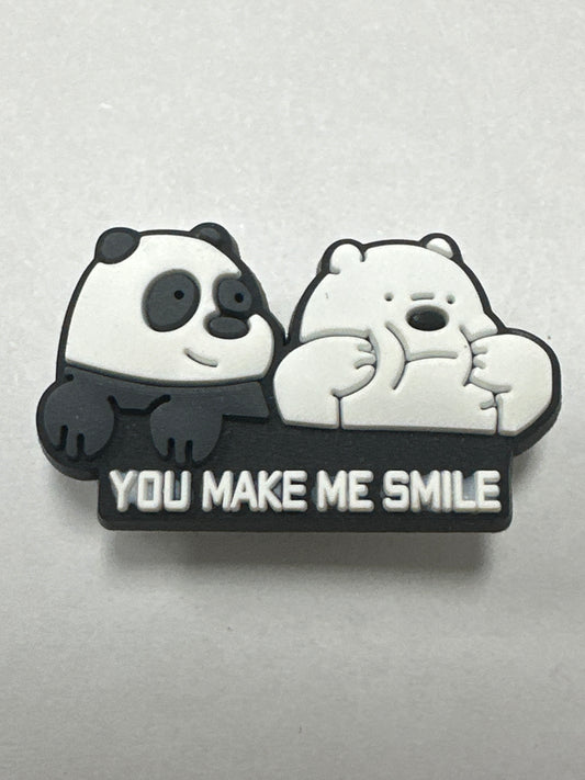 You make me smile - shoe charm