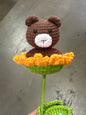 Crochet Flower Animal Bear Big Size