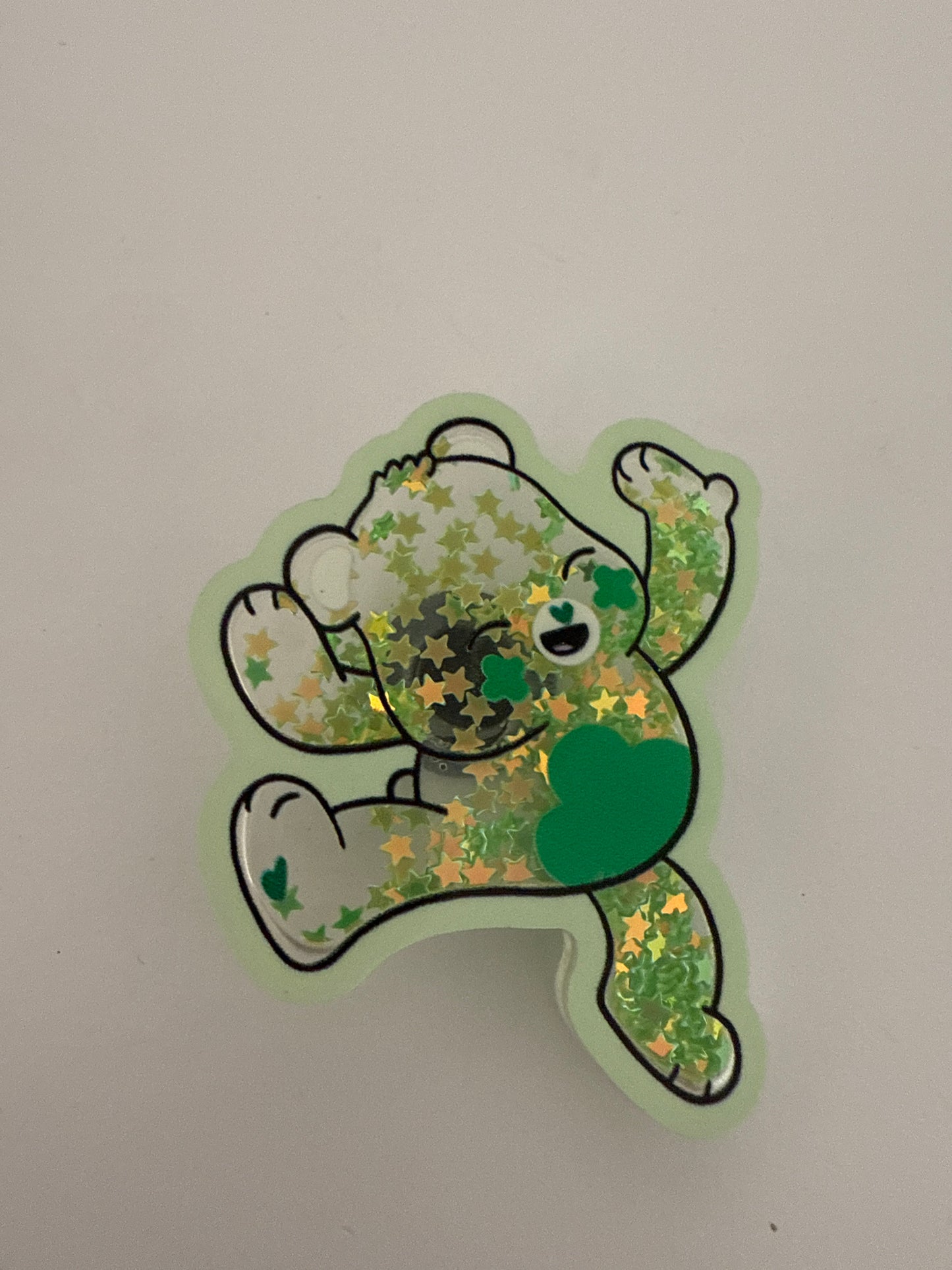 Glitter Care Bear -Green-01