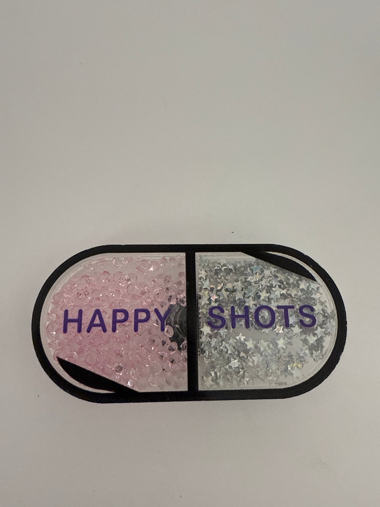 Glitter Medical -Pink and Gray Pill