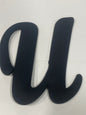 Black Big Letter U