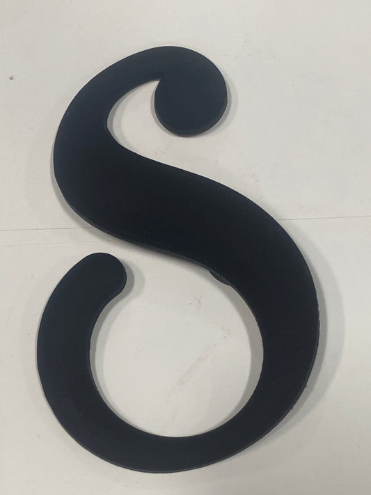 Black Big Letter S