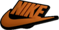 Nike Logo - Orange & Black