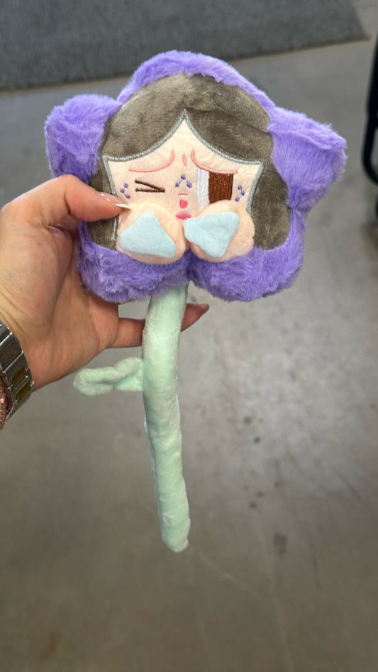 Cry baby plush flower - purple V1