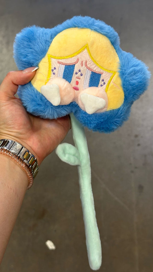 Cry baby plush flower - blue V2