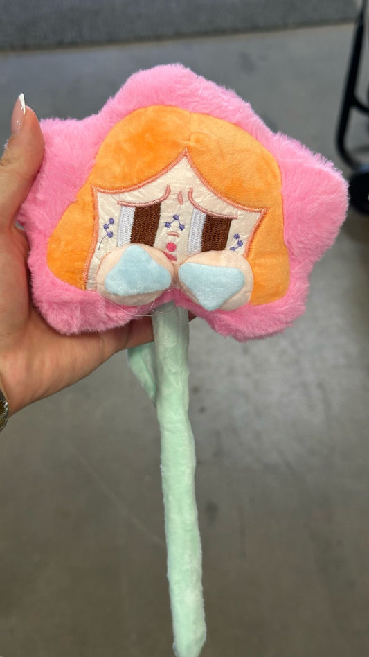 Cry baby plush flower - pink V5