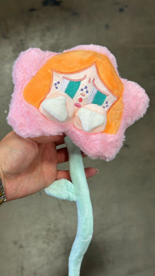 Cry baby plush flower - light pink V6