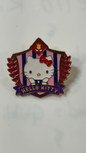 Metal Pin - Pink Hello Kitty with Red Tie