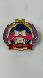 Metal Pin - Cute bunny with Red Had and White Tie