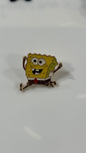 Metal Pin - Sponge Bobb Running Around Happily