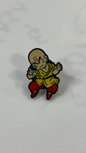 Metal Pin - Bald Yellow clothed character