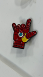 Metal Pin - Red Iron Man Hand