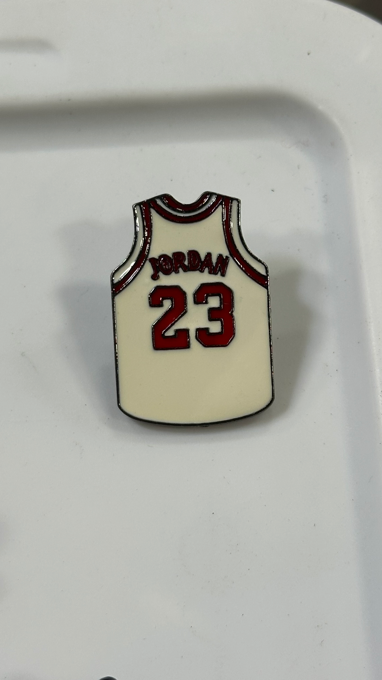 Metal Pin - BasketBall White Jordan 23 Jersey