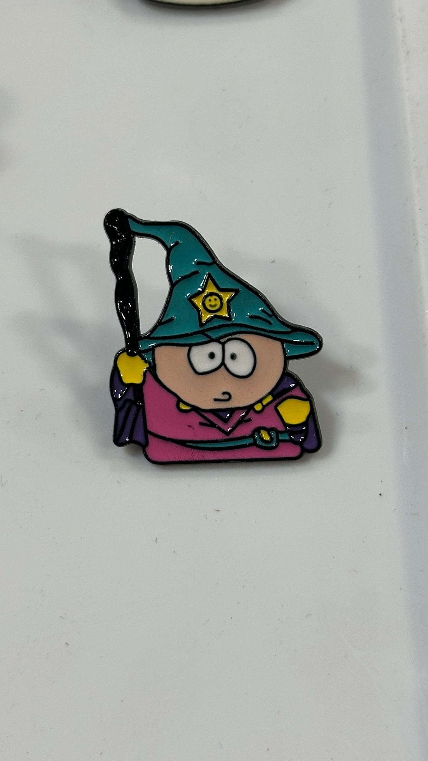 Metal Pin - Little Kid Wearing Pink Clothes And Blue Hat South Park Character