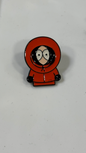 Metal Pin - Little Kid Wearing Orange Coat South Park Character