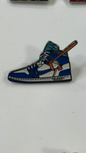 Metal Pin - Nike Blue brown White shoe
