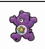 RAINBOW BEAR/PURPLE