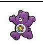 RAINBOW BEAR/PURPLE