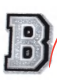 SILVER LETTER B