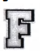 SILVER LETTER F