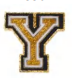 GOLD LETTER Y