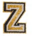GOLD LETTER Z