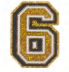 GOLD NUMBER  6