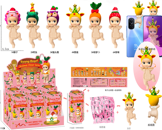 Sonny Angel Blind Box - Christmas dinner series 6-pcs