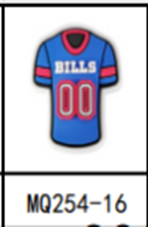 00 Bills Shirt Shoe Charm