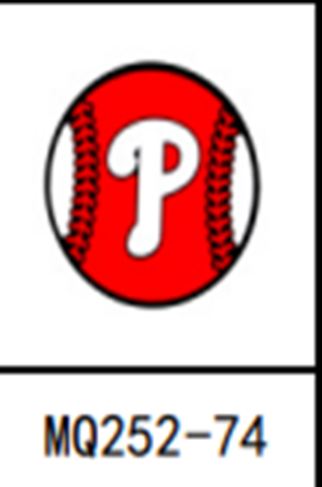 Phillies Baseball Ball Shoe Charm