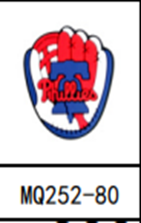 Phillies Baseball Glove Shoe Charm