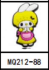 Yellow Kuromi melody Sanrio shoe charms