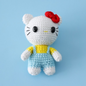 Crochet Hello kitty Doll Blue